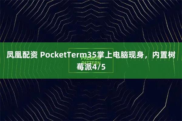 凤凰配资 PocketTerm35掌上电脑现身，内置树莓派4/5